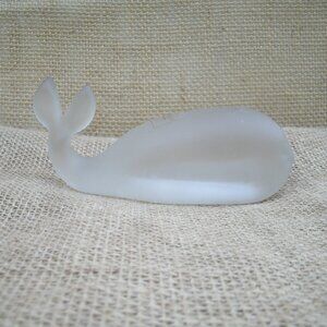 Vintage Viking Art Glass Whale Figurine